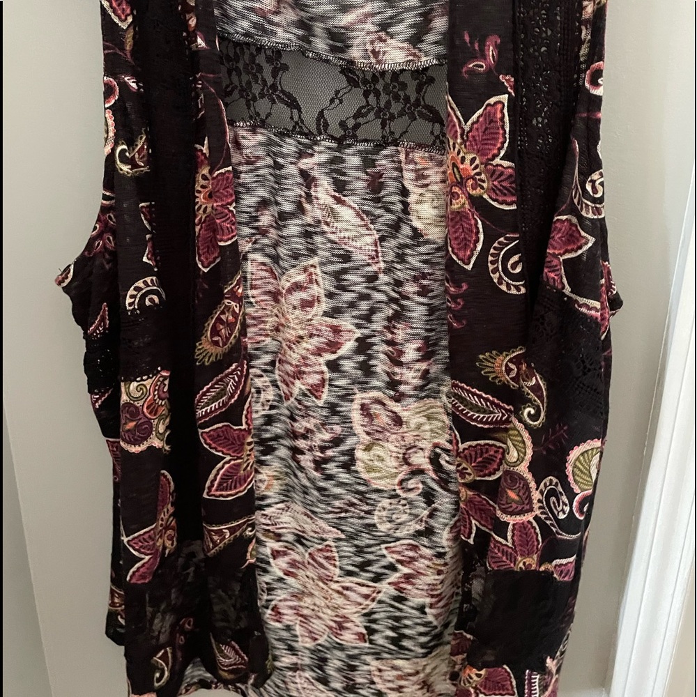 Multi Color Floral Vest
